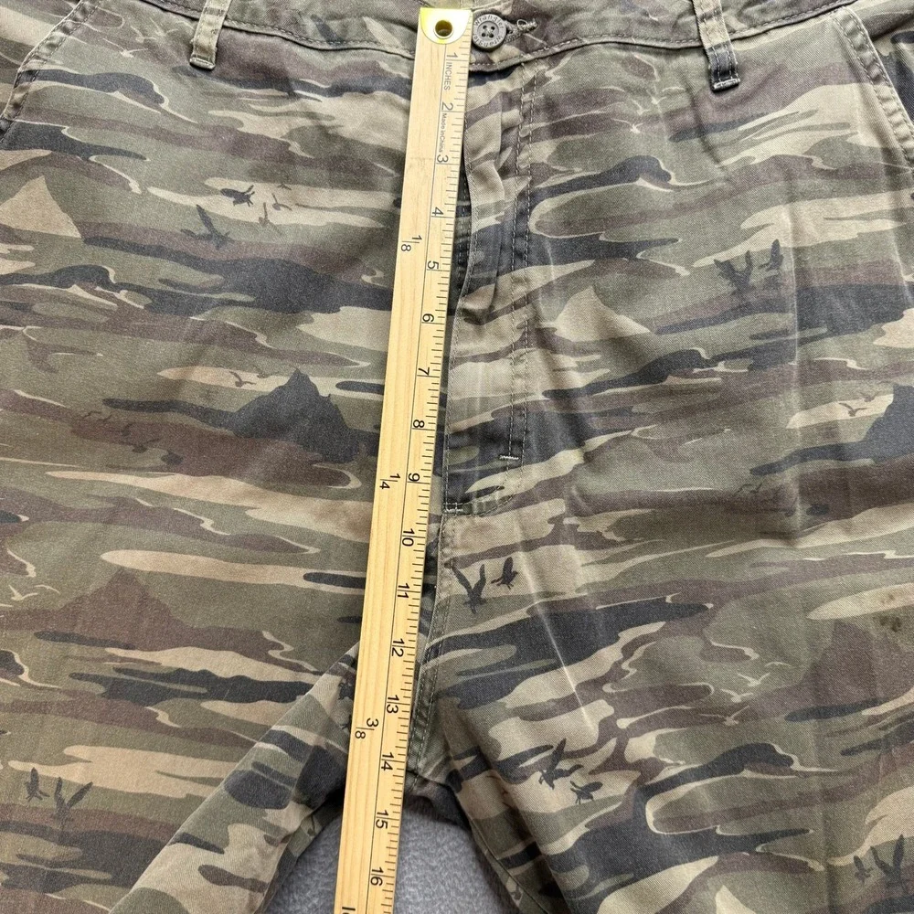 Wrangler‎ Cargo Shorts Men 40 Green Camo Real Comfortable Jeans 60MSWG3 Outdoor